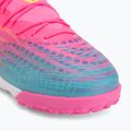 Fußballschuhe PUMA Future 9 Match TT poison pink/puma white/sun stream/bright aqua/puma black 7
