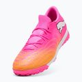 Fußballschuhe PUMA Future 9 Match Fusion TT poison pink/puma white/sun stream/bright aqua/puma black