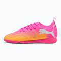Kinder Fußballschuhe PUMA Future 9 Play IT Jr poison pink/puma white/sun stream/bright aqua/puma black
