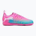 Kinder Fußballschuhe PUMA Future 9 Play TT poison pink/puma white/sun stream/bright aqua/puma black 3