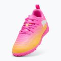 Kinder Fußballschuhe PUMA Future 9 Play TT poison pink/puma white/sun stream/bright aqua/puma black 4
