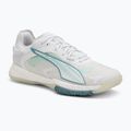 Damen-Handballschuhe PUMA Accelerate Nitro SQD 4 Game On puma white/baltic sea blue/fresh water