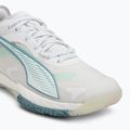 Damen-Handballschuhe PUMA Accelerate Nitro SQD 4 Game On puma white/baltic sea blue/fresh water 7