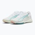 Damen-Handballschuhe PUMA Accelerate Nitro SQD 4 Game On puma white/baltic sea blue/fresh water 11