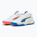 Kinder-Handballschuhe PUMA Accelerate 4 Game On Jr puma white/glowing red/ultra blue 11