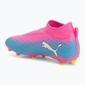 Kinder Fußballschuhe PUMA Ultra 6 Match+ LL FG/AG Jr poison pink/puma white/sun stream/bright aqua/puma black 3