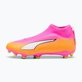 Kinder Fußballschuhe PUMA Ultra 6 Match+ LL FG/AG Jr poison pink/puma white/sun stream/bright aqua/puma black