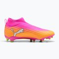 Kinder Fußballschuhe PUMA Ultra 6 Match+ LL FG/AG Jr poison pink/puma white/sun stream/bright aqua/puma black 2