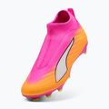 Kinder Fußballschuhe PUMA Ultra 6 Match+ LL FG/AG Jr poison pink/puma white/sun stream/bright aqua/puma black 3