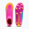 Kinder Fußballschuhe PUMA Ultra 6 Match+ LL FG/AG Jr poison pink/puma white/sun stream/bright aqua/puma black 4