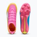 Kinder Fußballschuhe PUMA Ultra 6 Pro Jr FG/AG poison pink/puma white/sunstream/bright aqua/puma black 3