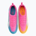 Kinder Fußballschuhe PUMA Ultra 6 Match FG/AG Jr poison pink/puma white/sun stream/bright aqua/puma black 5