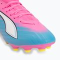 Kinder Fußballschuhe PUMA Ultra 6 Match FG/AG Jr poison pink/puma white/sun stream/bright aqua/puma black 7
