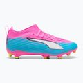 Kinder Fußballschuhe PUMA Ultra 6 Match FG/AG Jr poison pink/puma white/sun stream/bright aqua/puma black 3