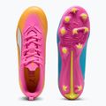 Kinder Fußballschuhe PUMA Ultra 6 Play FG/AG Jr poison pink/puma white/sun stream/bright aqua/puma black 6