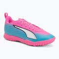 Kinder Fußballschuhe PUMA Ultra 6 Play TT Jr poison pink/puma white/sun stream/bright aqua/puma black