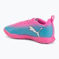 Kinder Fußballschuhe PUMA Ultra 6 Play TT Jr poison pink/puma white/sun stream/bright aqua/puma black 3