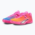 Basketballschuhe PUMA All-Pro NITRO 2 Elite poison pink/ultra blue/lime squeeze 3