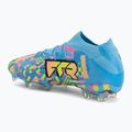 Fußballschuhe PUMA Future 9 Ultimate Advanced Level FG puma white/blue glimmer/pink glimmer/yellow alert 3