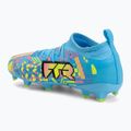 Kinder-Fußballschuhe PUMA Future 9 Match Advanced Level FG/AG Jr puma white/blue glimmer/pink glimmer/yellow alert 3