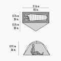 MSR Hubba NX 1 grau 1-Personen-Trekkingzelt 7