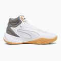 Herren-Basketball-Schuhe PUMA Playmaker Pro Mid Trophäen aschgrau/Gusseisen/Puma Gold 9