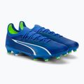 PUMA Ultra Ultimate FG/AG Herren Fußballschuhe Ultra Blau/Puma Weiß/Pro Grün 4