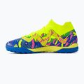 PUMA Future Match Energy TT Herren Fußballschuhe Ultra Blau/Gelb Alert/Leuchtend Pink 10