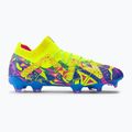 PUMA Future Ultimate Energy FG/AG Herren Fußballschuhe Ultra Blau/Gelb Alert/Leuchtend Pink 2