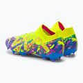 PUMA Future Ultimate Energy FG/AG Herren Fußballschuhe Ultra Blau/Gelb Alert/Leuchtend Pink 3