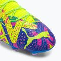 PUMA Future Ultimate Energy FG/AG Herren Fußballschuhe Ultra Blau/Gelb Alert/Leuchtend Pink 7