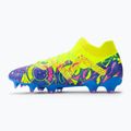 PUMA Future Ultimate Energy FG/AG Herren Fußballschuhe Ultra Blau/Gelb Alert/Leuchtend Pink 10