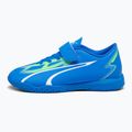 PUMA Ultra Play IT V Jr Kinder Fußballschuhe ultra blau/puma weiß/pro grün 7