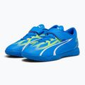 PUMA Ultra Play IT V Jr Kinder Fußballschuhe ultra blau/puma weiß/pro grün 8