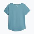 Damen-Trainings-T-Shirt PUMA Fit Logo Ultrabreathe Fettblau/Schnellgrün 2