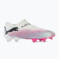 PUMA Future 7 Ultimate Low FG/AG weiß/schwarz/Giftrosa/helles Aqua/Silbernebel Fußballschuhe 2