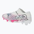 PUMA Future 7 Ultimate Low FG/AG weiß/schwarz/Giftrosa/helles Aqua/Silbernebel Fußballschuhe 3