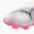 PUMA Future 7 Ultimate Low FG/AG weiß/schwarz/Giftrosa/helles Aqua/Silbernebel Fußballschuhe 7