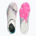 PUMA Future 7 Ultimate Low FG/AG weiß/schwarz/Giftrosa/helles Aqua/Silbernebel Fußballschuhe 11