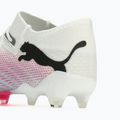 PUMA Future 7 Ultimate Low FG/AG weiß/schwarz/Giftrosa/helles Aqua/Silbernebel Fußballschuhe 13