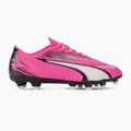 PUMA Ultra Ultimate FG/AG Fußballschuhe Gift Pink/Puma Weiß/Puma Schwarz 2