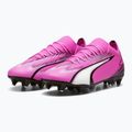 PUMA Ultra Match MxSG Fußballschuhe Gift Pink/Puma Weiß/Puma Schwarz 10