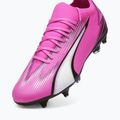 PUMA Ultra Match MxSG Fußballschuhe Gift Pink/Puma Weiß/Puma Schwarz 12