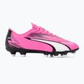 PUMA Ultra Play FG/AG Fußballschuhe Gift Pink/Puma Weiß/Puma Schwarz 2