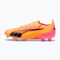 PUMA Ultra Ultimate FG/AG sunset glow/puma schwarz/sun stream Fußballschuhe 8