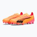 PUMA Ultra Ultimate FG/AG sunset glow/puma schwarz/sun stream Fußballschuhe 10