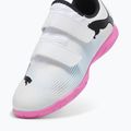 PUMA Future 7 Play IT V Kinder Fußballschuhe puma weiß/puma schwarz/poison pink 8