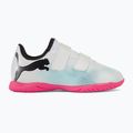 PUMA Future 7 Play IT V Kinder Fußballschuhe puma weiß/puma schwarz/poison pink 2