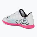 PUMA Future 7 Play IT V Kinder Fußballschuhe puma weiß/puma schwarz/poison pink 3