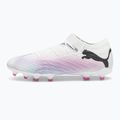 PUMA Future 7 Pro+ FG/AG Fußballschuhe puma weiß/puma schwarz/poison pink 8